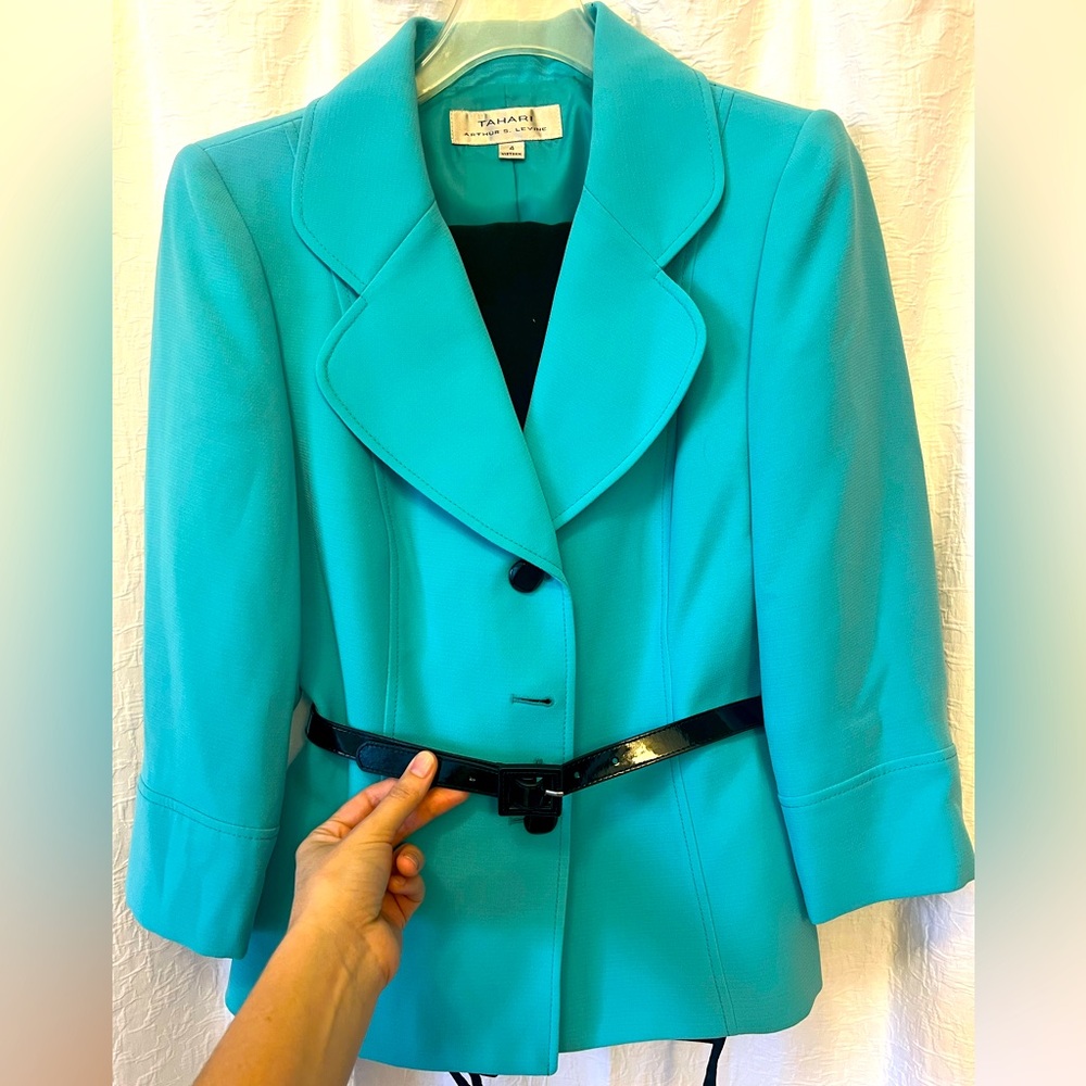 Turquoise suit